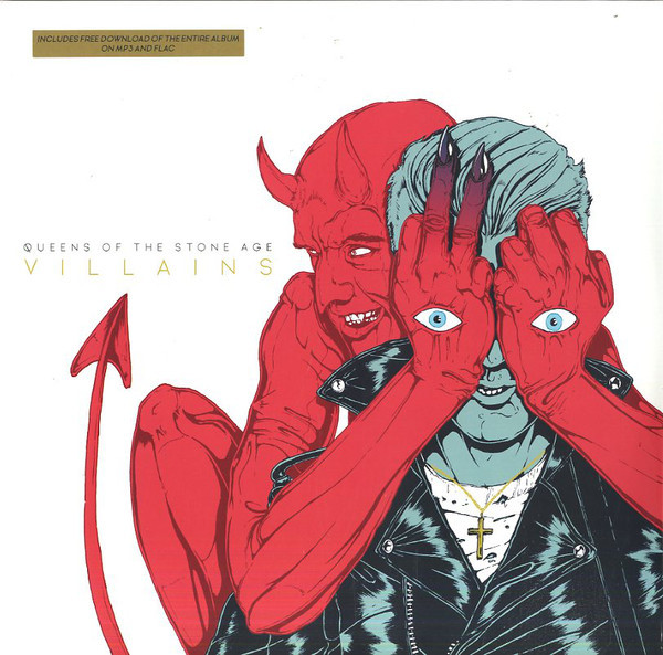 QUEENS OF THE STONE AGE – QUEENS OF THE STONE AGE – VILLAINS 3 SIDES MUSIC, 1 SIDE ETCHED