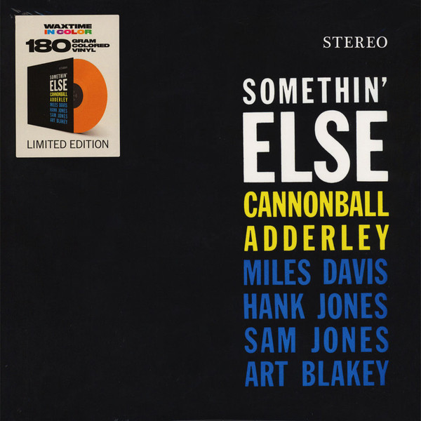 ADDERLEY, CANNONBALL – ADDERLEY, CANNONBALL – SOMETHIN' ELSE 180GR./ ORANGE VINYL/ 1 BONUS TRACK