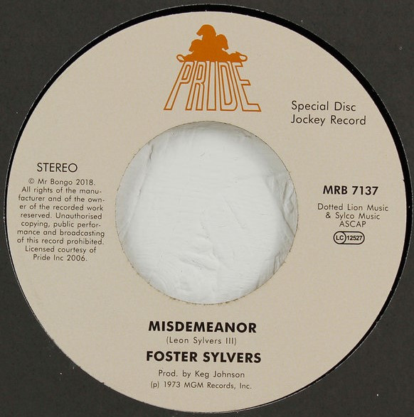 SYLVERS, FOSTER – SYLVERS, FOSTER – MISDEMEANOR + THE SYLVERS - WHEN I'M NEAR YOU