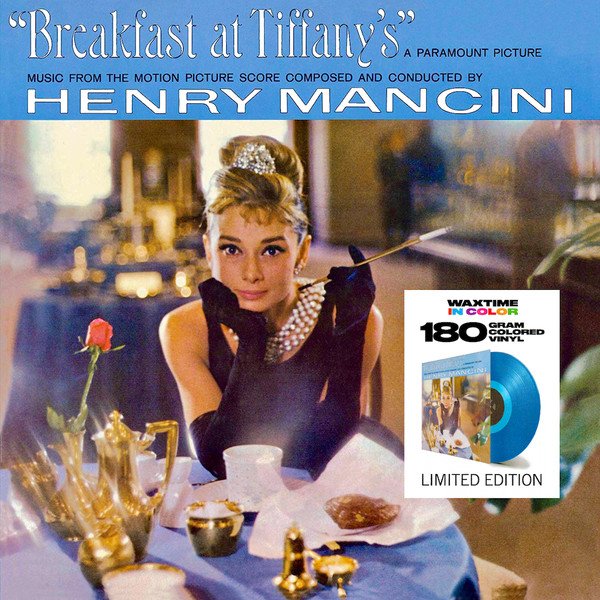 MANCINI, HENRY – MANCINI, HENRY – BREAKFAST AT TIFFANY'S 180GR. BLUE VINYL - 1 BONUS TRACK 50TH ANNIVERSARY ED.