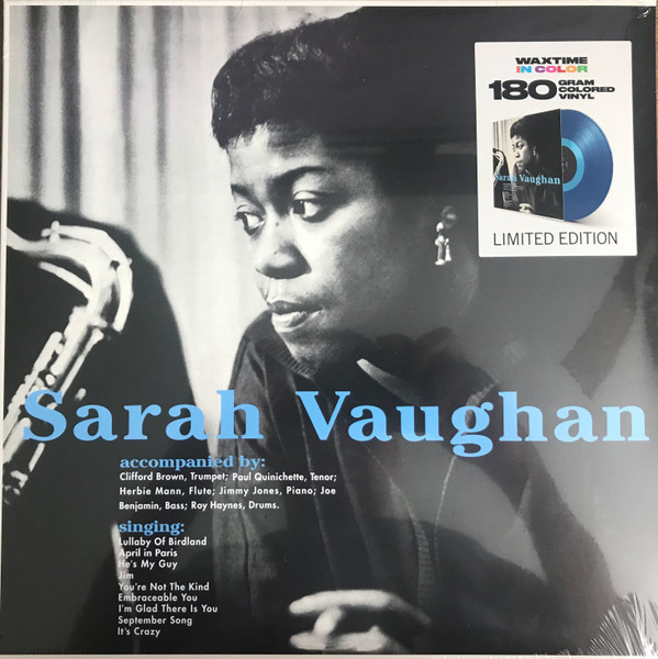 VAUGHAN, SARAH – VAUGHAN, SARAH – WITH CLIFFORD BROWN .. BROWN /180GR. TRANSPARENT BLUE VINYL / 1 BONUS TRACK