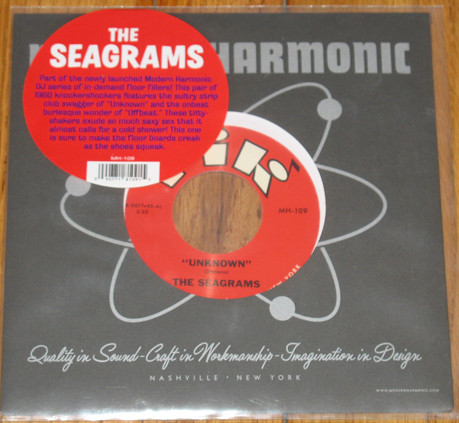 SEAGRAMS – SEAGRAMS – UNKNOWN / OFF BEAT .. OFF BEAT / 7" VINYL BLUE VINYL
