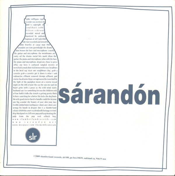 SARANDON – SARANDON – SPIKE MILLIGAN'S TAPE ... .. RECORDER