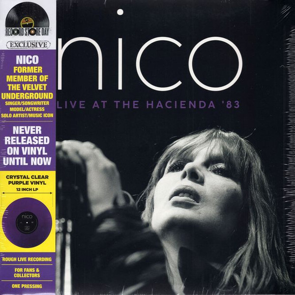 NICO – NICO – LIVE AT THE HACIENDA '83 .. HACIENDA '83 / RSD 22 / CRYSTAL CLEAR PURPLE VINYL