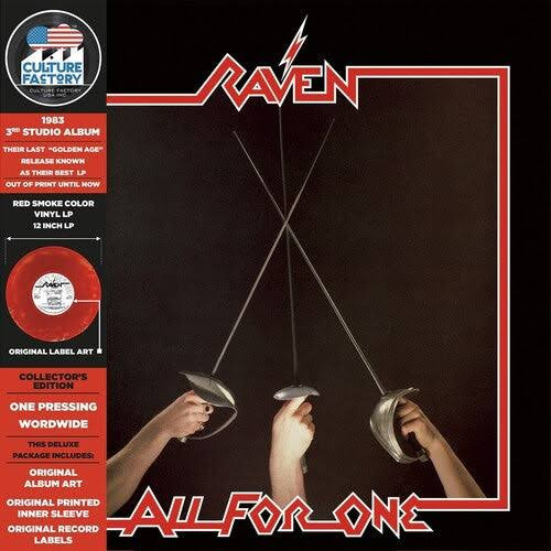 RAVEN – RAVEN – ALL FOR ONE RED SMOKE VINYL