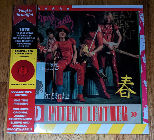 NEW YORK DOLLS – NEW YORK DOLLS – RED PATENT LEATHER .. LEATHER / RED VINYL