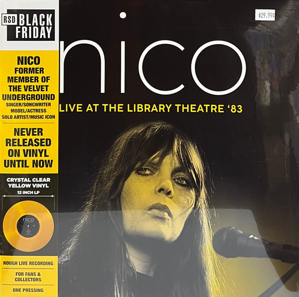 NICO – NICO – LIBRAIRY THEATRE '83 .. THEATRE '83/ CRYSTAL CLEAR YELLOW VINYL/ BLF 22