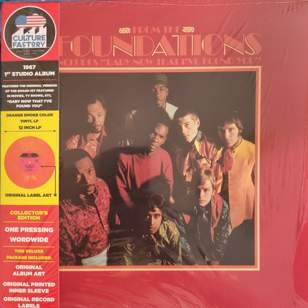 FOUNDATIONS – FOUNDATIONS – FROM THE FOUNDATIONS .. FOUNDATIONS / ORANGE SMOKE VINYL