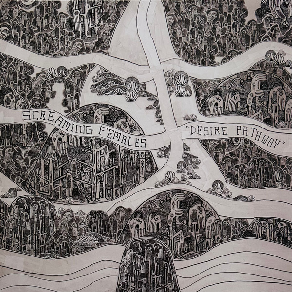 SCREAMING FEMALES – SCREAMING FEMALES – DESIRE PATHWAY 12X24 PRINTED INSERT WITH LYRICS