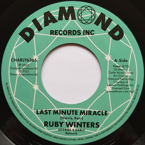 WINTERS, RUBY – WINTERS, RUBY – 7-LAST MINUTE MIRACLE