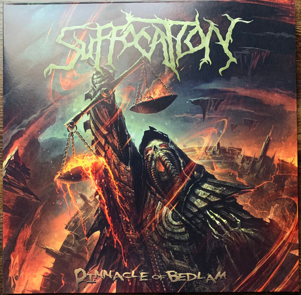 SUFFOCATION – SUFFOCATION – PINNACLE OF BEDLAM .. BEDLAM /YELLOW/BLACK CORONA IN GATEFOLD