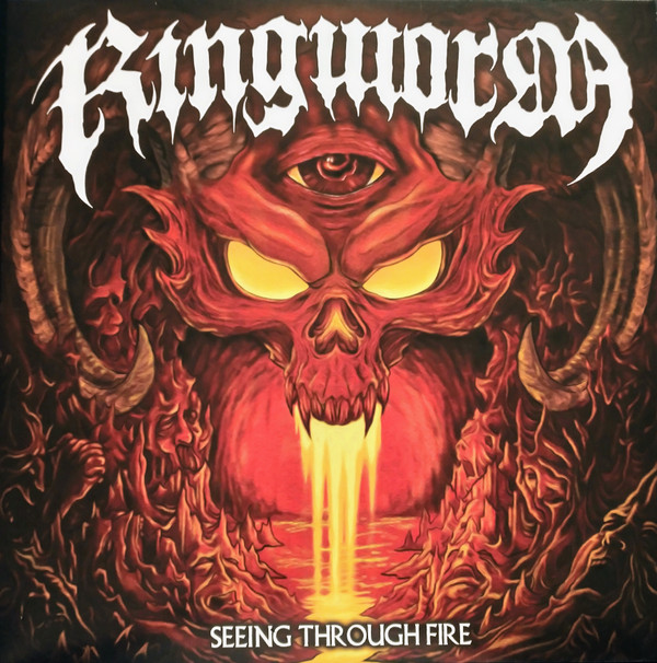 RINGWORM – RINGWORM – SEEING THROUGH FIRE .. THROUGH FIRE /RED IN ORANGE W/ RED & MAGENTA SPLATTR