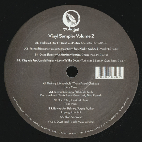 V/A – V/A – FOLIAGE RECORDS VINYL ... .. SAMPLER