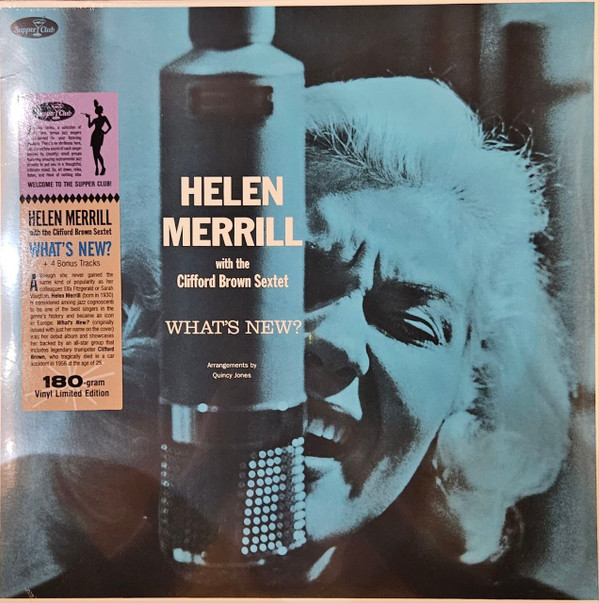 MERRILL, HELEN – MERRILL, HELEN – WHAT'S NEW W/THE CLIFFORD BROWN SEXTET / 180GR.