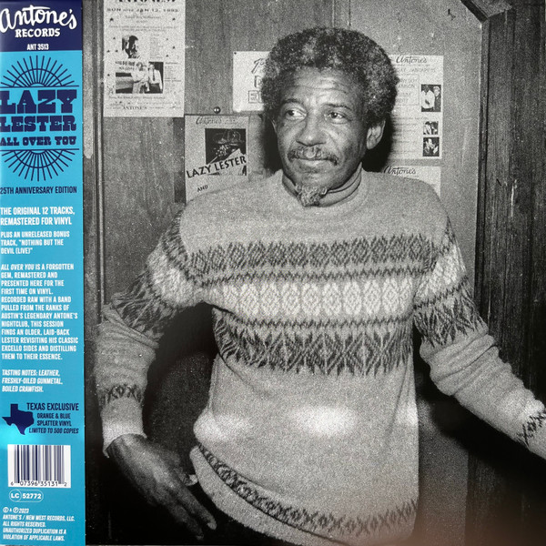 LAZY LESTER – LAZY LESTER – ALL OVER YOU ORANGE & BLUE SPLATTER VINYL