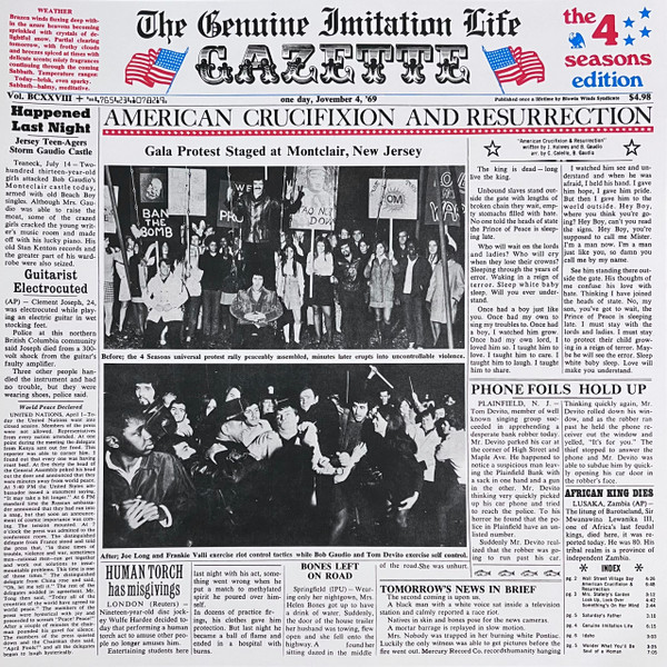 FRANKIE VALLI & THE FOUR SEASONS – FRANKIE VALLI & THE FOUR SEASONS – THE GENUINE IMITATION LIFE GAZETTE (140GR 12" LTD)