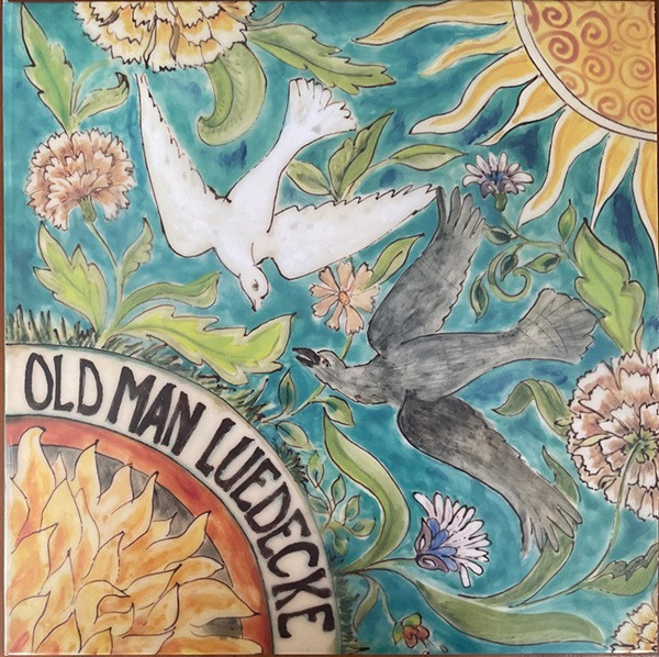 OLD MAN LUEDECKE – OLD MAN LUEDECKE – SHE TOLD ME WHERE TO GO SPRING GREEN VINYL, COVERMOUNT MARKETING STICKER
