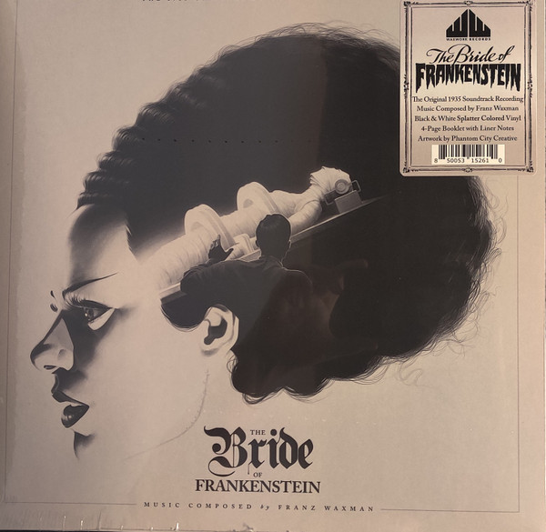 WAXMAN, FRANZ – WAXMAN, FRANZ – BRIDE OF FRANKENSTEIN GREY WHITE 180G BOOKLET LINER NOTES