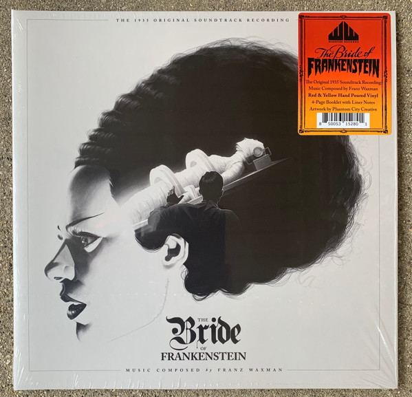 WAXMAN, FRANZ – WAXMAN, FRANZ – BRIDE OF FRANKENSTEIN RED YELLOW BOOKLET LINER NOTES