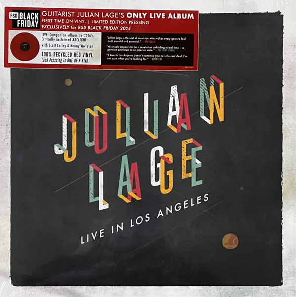 LAGE, JULIAN – LAGE, JULIAN – LIVE IN LOS ANGELES CHERRY RED