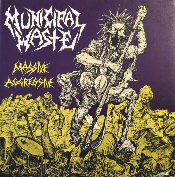 MUNICIPAL WASTE – MUNICIPAL WASTE – MASSIVE AGGRESSIVE TOXIC PURPLE & GREEN MERGE COLOURED VINYL