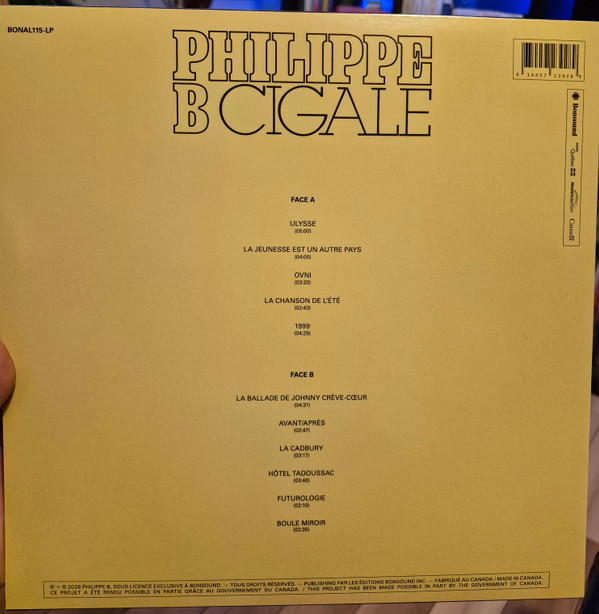 PHILIPPE B – PHILIPPE B – CIGALE