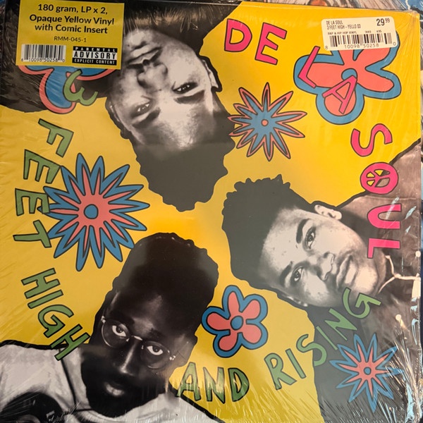 DE LA SOUL – DE LA SOUL – 3 FEET HIGH AND RISING .. AND RISING / YELLOW VINYL / INDIE ONLY