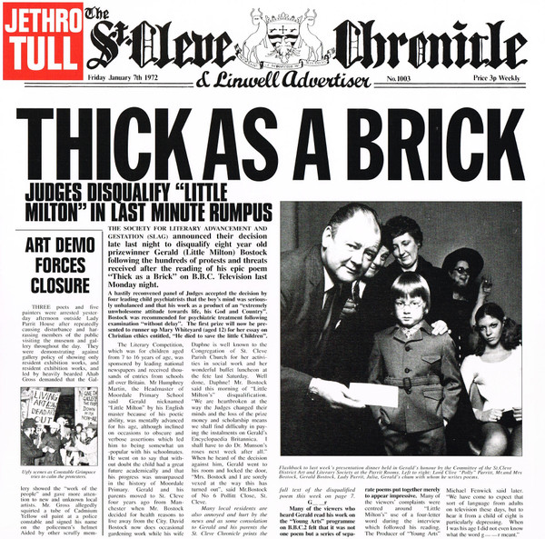 JETHRO TULL – JETHRO TULL – THICK AS A BRICK