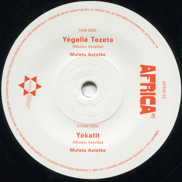 ASTATKE, MULATU – ASTATKE, MULATU – YEGELE TEZETA